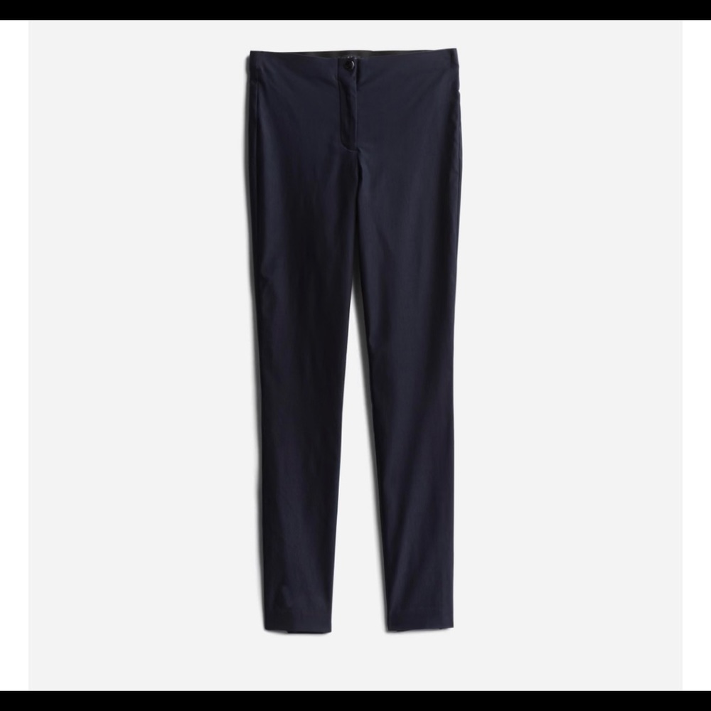 Violets & Roses Violet Solid Slim Straight Trouser